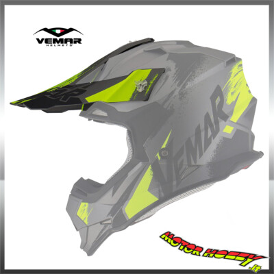TETTUCCIO FRONTINO RICAMBIO PER CASCO VEMAR TAKU SKETCH GIALLO FLUO  ANTRACITE | eBay