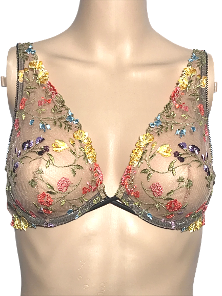 Sujetador DEMI Victoria's Secret Dream Angels, Encaje Floral Bordado - Nuevo Con Etiquetas, Tallas 32-38, Copas A-DDD