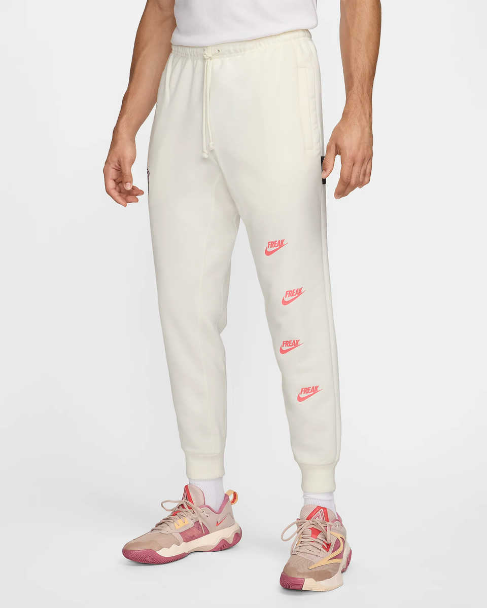 Nike Giannis Freak Jogger Sweatpants Standard Issue Ivory $105