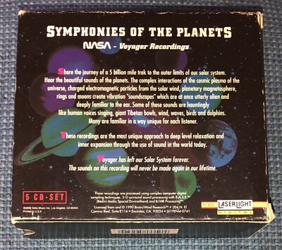 Symphonies of the Planets NASA Voyager Recordings RARE 1992 5 CD