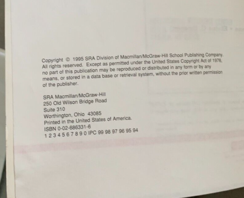 SRA Reading Mastery Grade 1 Rainbow Ed Teacher Student Set 1995 eBay