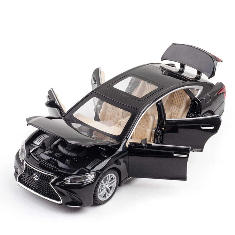 1:32 Lexus LS500h Alloy Sound&Light Car Toy Kids Collection Diecast Model Gifts - Image 2 of 4