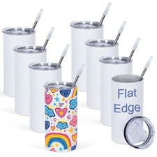 8 Pack 12 Oz Sublimation Tumblers Blanks Bulk, Stainless Steel Double Vacuum ...