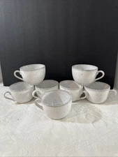 Expresso Cups (7) By Rene Ozorio Crafted Porcelain Wabi Sabi Lichen Steelite