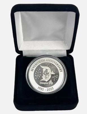 Disneyland 70th Anniversary Limited Edition Platinum Plated Coin
