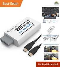 Wii to HDMI Converter 1080P for Full HD Device, Wii HDMI Adapter with 3,5mm A...