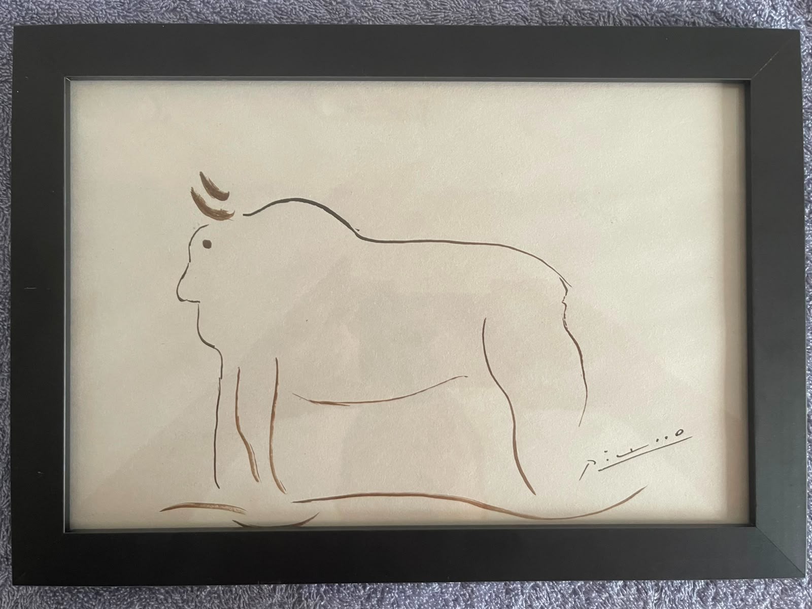 PABLO PICASSO  oil painting framed on sealed and signed wood