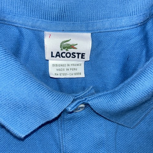 Camisa Lacoste Para Hombres 7 Azul Polo Logo Caimán Golf Preppy Clásica - Imagen 2 de 7