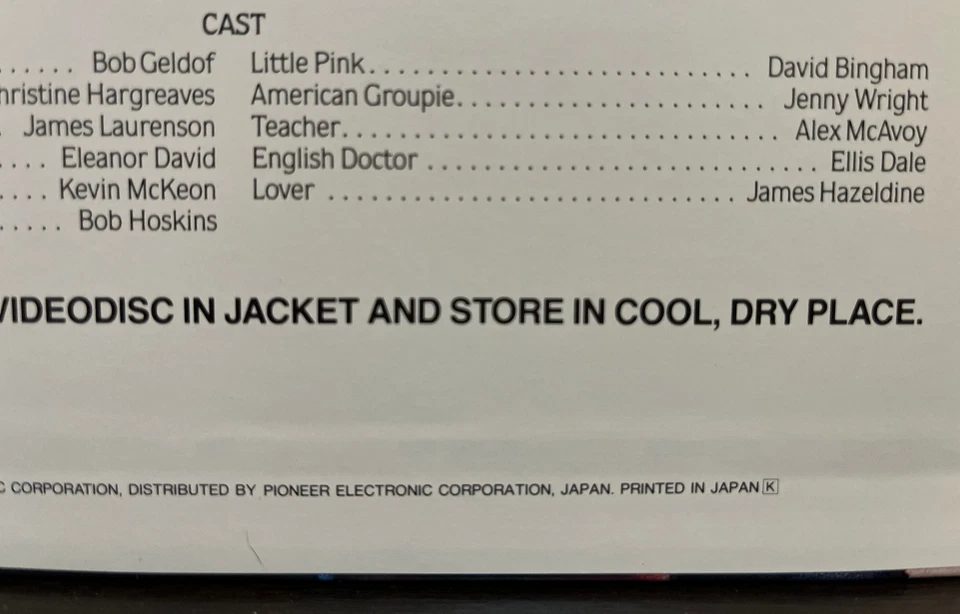 PINK FLOYD The Wall (Japan) - Laserdisc - VG++ Condition - Image 3 of 4