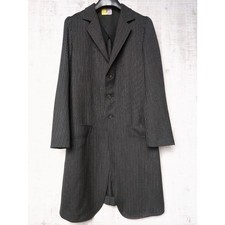 USED Y'S LONG WOOL COAT, SIZE GOOD