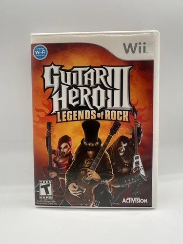 New ListingGuitar Hero III: Legends of Rock - Nintendo Wii, CIB- Light Scratches