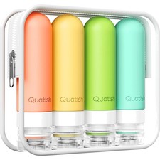 Reiseflaschen 90ml Set Silikon auslaufsicher Tsa genehmigt Mehrfarbig 4er