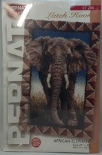 Bernat Latch Hook African Elephant 27"x40" KT288  New