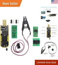 SOIC8 Clip and CH341A USB Programmer Flash for Most of 24 25 Series BIOS Chi...