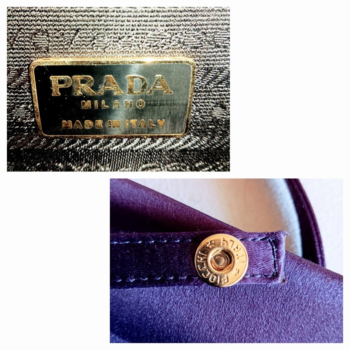 Prada 96s 2-Way Purple Shoulder Bag Vintage Authentic thumbnail 10