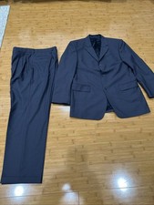 Bachrach Grey Wool Suit Mini Check Reda Super 100 s Italian Fabric 42R