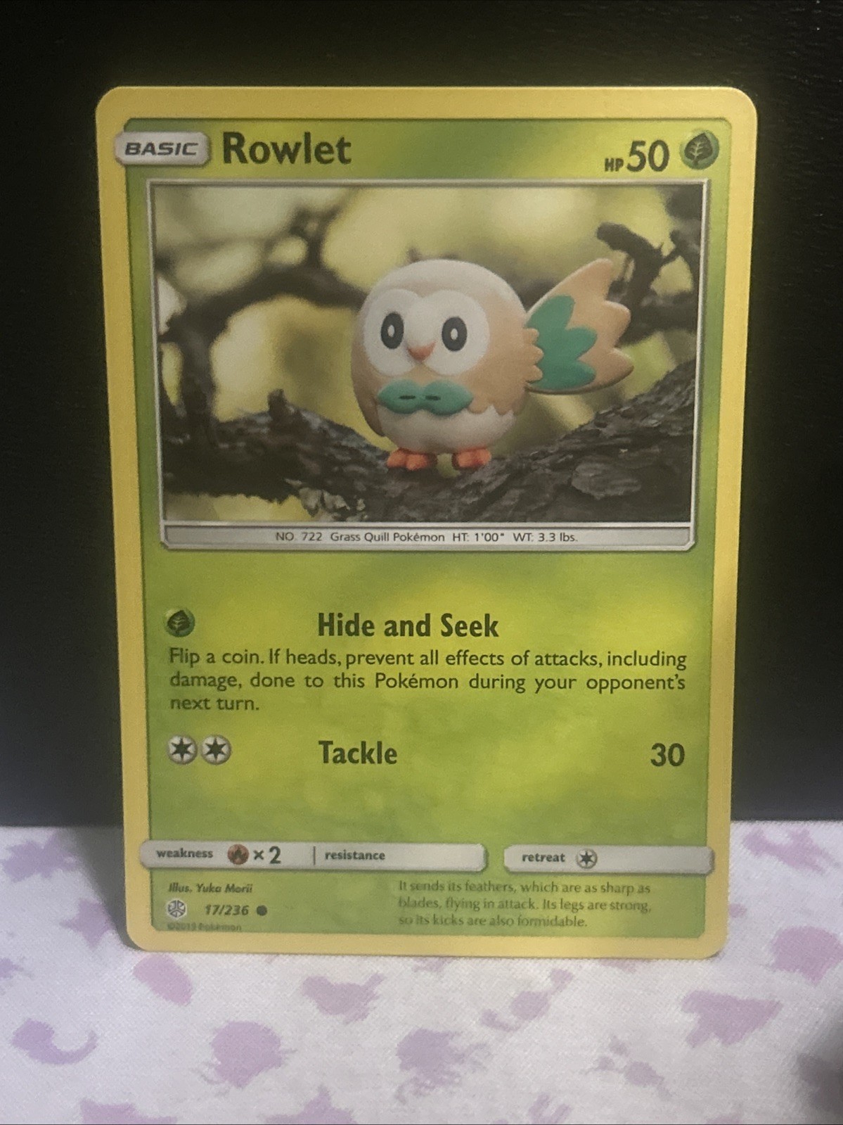 Pokemon TCG Rowlet 17/236 Regular Yuka Morii 