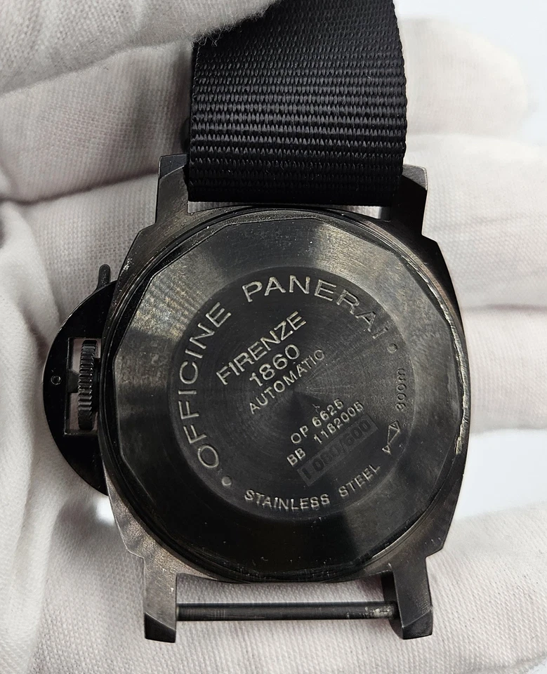 Panerai 49 Luminor Marina 40 mm White Dial Custom DLC PAM00049 PAM 00049 PAM49 - Image 3 of 4