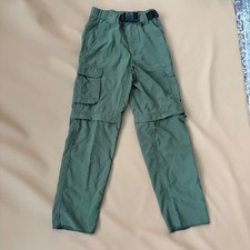 Boy Scouts of America Youth Small Switchback Convertible Cargo Pants Green Nylon