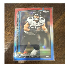 Topps 2025 Chrome Brenton Strange Jacksonville Jaguars Rookie Football Card #137. rookie card picture