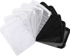 10pcs 7.8 x 5.9 Inch Aquarium Filter Media Bags with Zipper for Activated Carbon