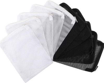 10pcs 7.8 x 5.9 Inch Aquarium Filter Media Bags with Zipper for Activated Carbon