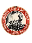 Vintage Style Narrow Gauge Railroad Porcelain Sign 10” Fantastic Artwork