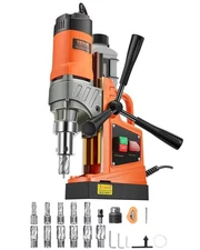 Magnetic Drill 1450W 2810 lbf Mag Drill Press 1.6 in Boring Diameter 11 Bits