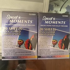 2 Glossy Special Moments Photo Paper For All Ink Jet Printers 4x6 NEW