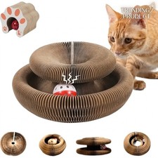 Accordion Magic Organ Cat Scratching Board Toy Kitty Kurlz Ball Scratch Pad