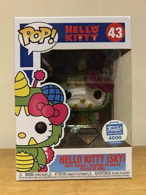 Hello Kitty (Sky) 43 Diamond Glitter Limited Edition Funko Figur in Protector