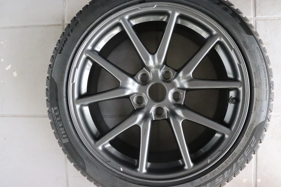 4x Original Tesla Model 3 Winterräder Winterreifen 235/45 R18 18 Zoll Alufelgen - Bild 2 von 4
