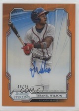 2019 Bowman Sterling Prospect Orange Refractor 44/75 Isranel Wilson Auto ns6