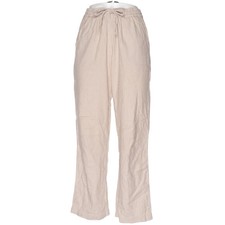 Magasin Du Nord, pantalon de pyjama, taille : S, beige/blanc, coton bio, rayu...