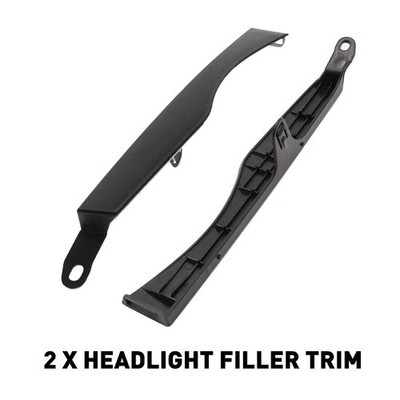 Headlight Molding Trim Lower Filler Pair Set for 2015 2017 2016 Chrysler 200