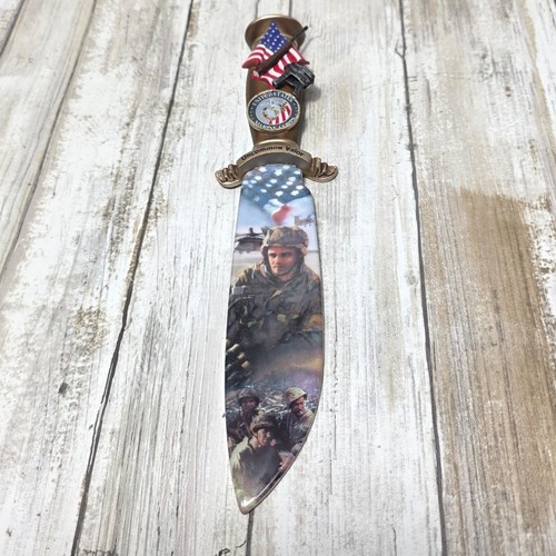 Bradford Exchange USMC Uncommon Valor Jim Griffin Spirit of  Corps Knife A0263