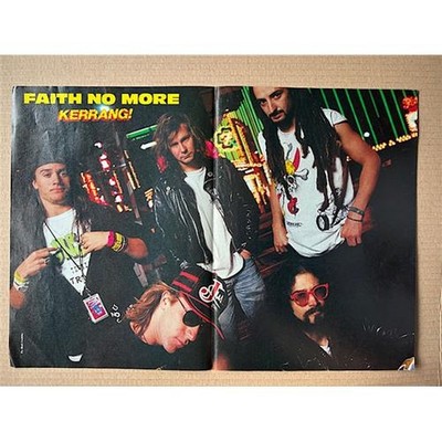 FAITH NO MORE KERRANG PIN-UP (B) POSTER 1990 centre poster so it's folded with s