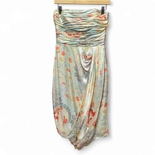 David Meister 100% Silk Printed Mini Dress Size 4