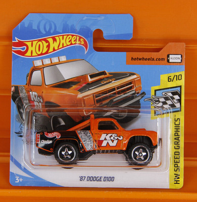 Hot Wheels - 2020 - '87 DODGE D100 (Orange) HW Speed Graphics 6/10 #128 * K&N *