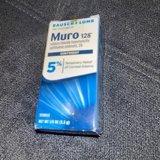 Bausch + Lomb Muro 128 5% Sterile Relief Ointment 3.5 Gram Exp After 02/26 Fr Sh