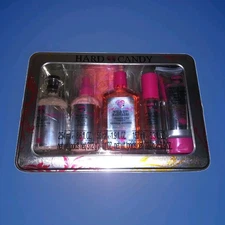 Hard Candy Bath Gift Set In Tin - Body Mist Shower Gel Lotion Salts ++
