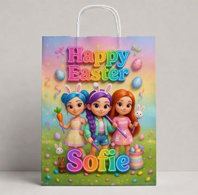 Individuelle Osterleckerlibeutel für Kinder - Kpop Ostertüte - Personalisierte Ostertüte