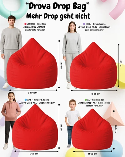 PatchHome Sitzsack XL- Jumbo Sitzkissen Bodenkissen Kinder und Erwachsene - Bild 98 von 203