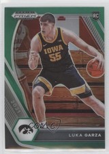 2021-22 Panini Prizm Draft Picks Green Prizm Luka Garza #51 Rookie RC 02sc