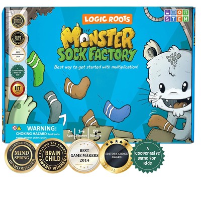 Monster Sock Factory STEM Toys for Kids 6-10 Years Old - Multiplication and D...