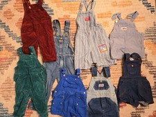 Vintage Kid's Overall Shortall Bundle. 12Mo-7T. Various Sizes. Oshkosh. Liberty.