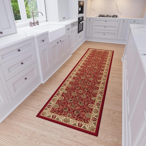 Tappeto Runner Corridoio Orientale Vibrante 2'7" x 9'10" - Antiscivolo e Antimacchia - Foto 11 di 11