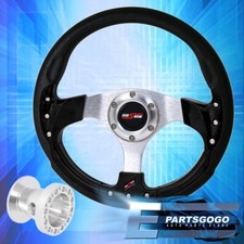 Godsnow Black Fusion Style Steering Wheel Chrome Hub Adapter For 86-01 Integra Godsnow Black Fusion Style Steering Wheel Chrome Hub Adapter For 86-01 Integra