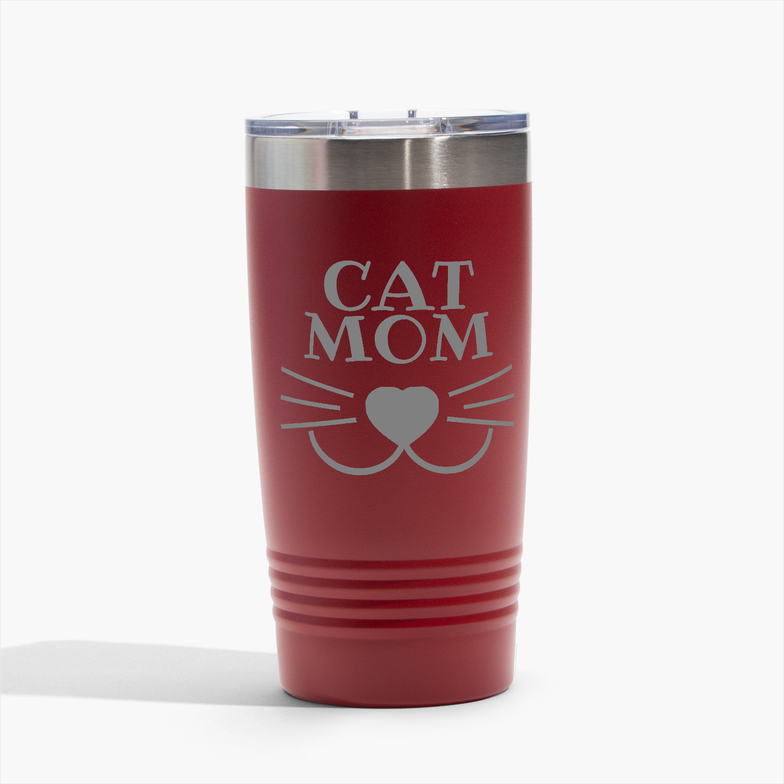 Cat Mom - Red 20oz Tumbler - Perfect for Gifts! Free Shipping!