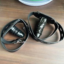 BDSM Lockable Silicone Gag Plug Bondage Open Mouth Gag Plug Restraints Couples